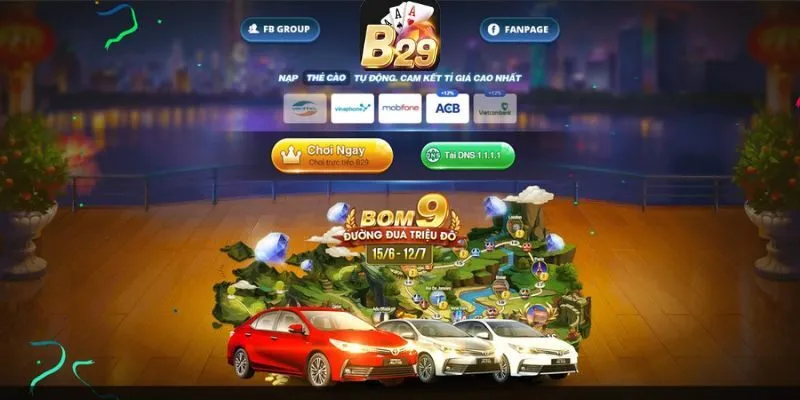 Tải app B29 1 Giao diện sáng tạo trực quan thu hút các bet thủ khi đăng nhập lần đầu